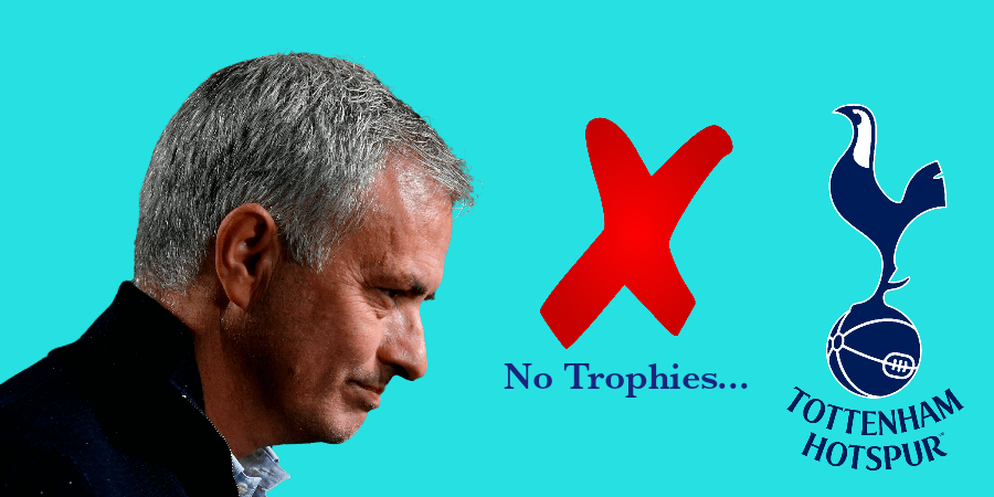 Jose Mourinho Failed To Win Trophies at Tottenham