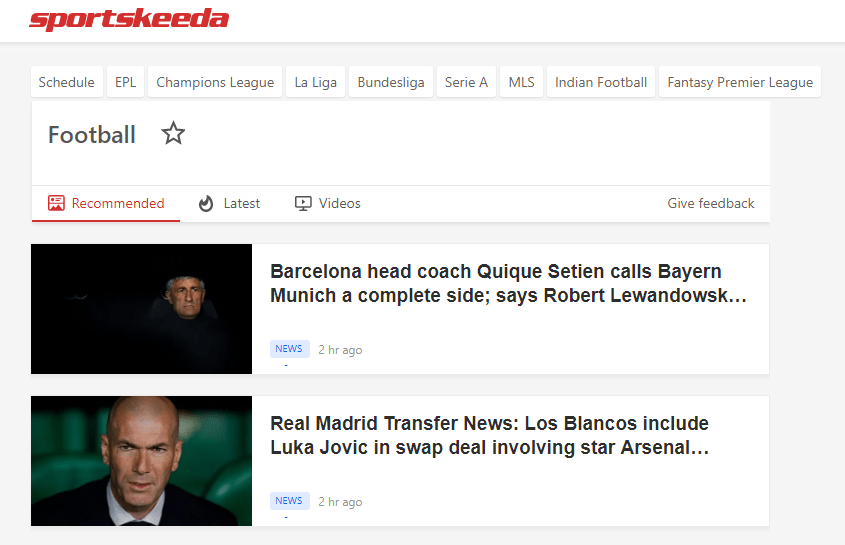 Write football content for money on Sportkeeda