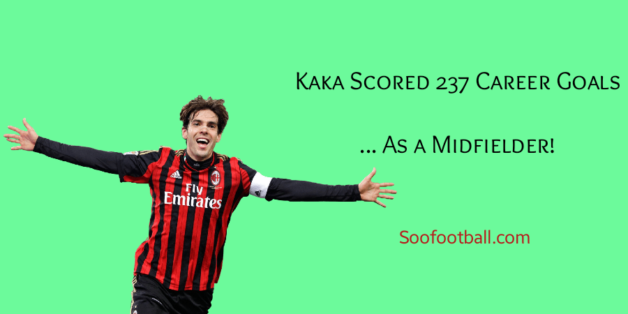 Kaka is one of Highest Goal Scoring Midfielders of all time