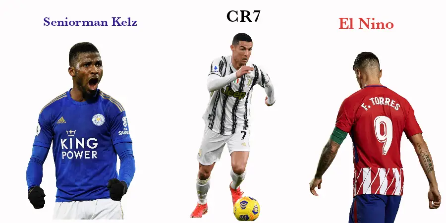 footballers nicknames