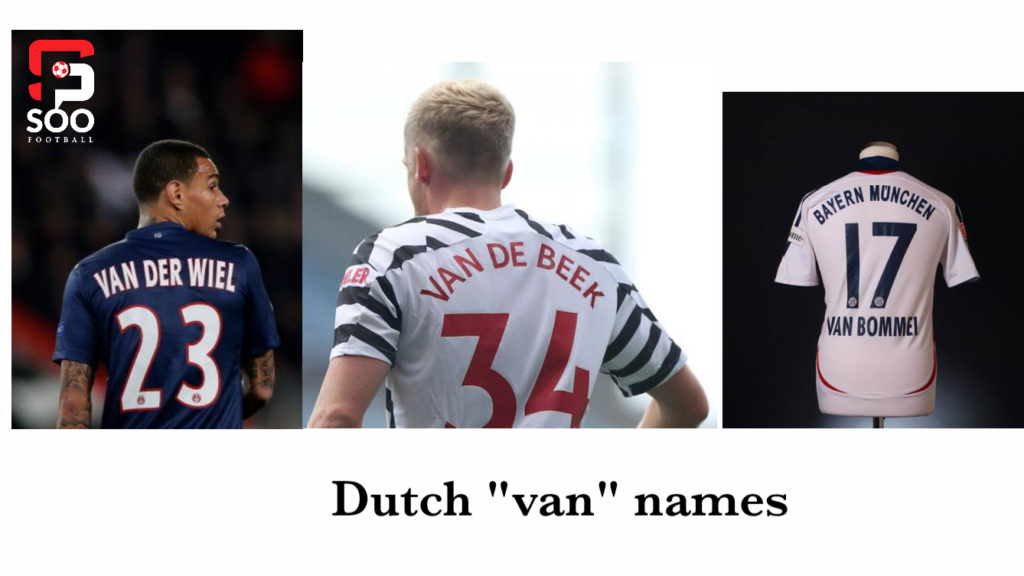 why Dutch footballers have "van" in their surnames