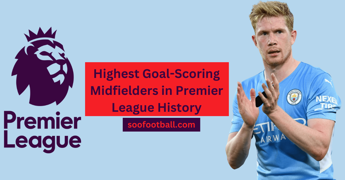 most goals scored by a midfielder in the premier league